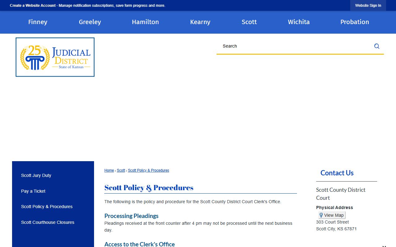 Scott County court records clerk policy and public access computers