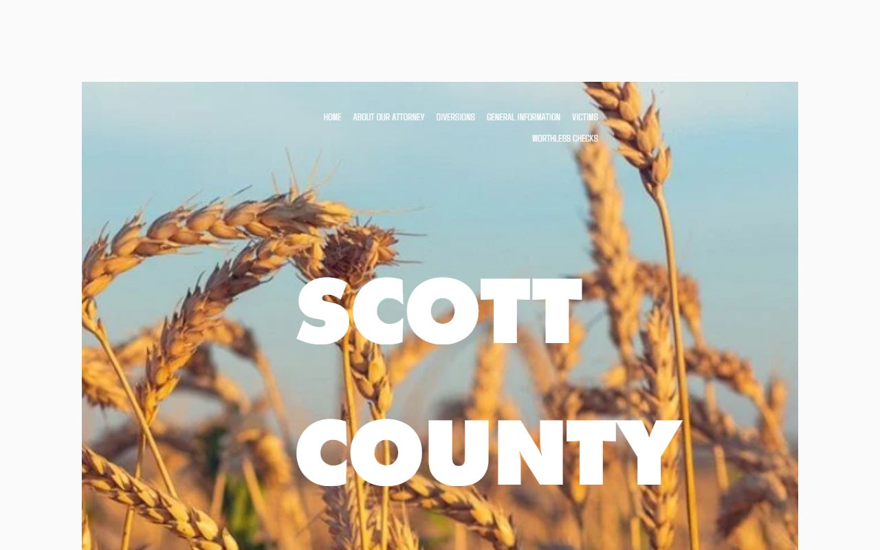 Scott County criminal court records and county attorney website