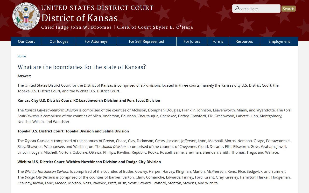 Scott County inmate records federal court boundary source