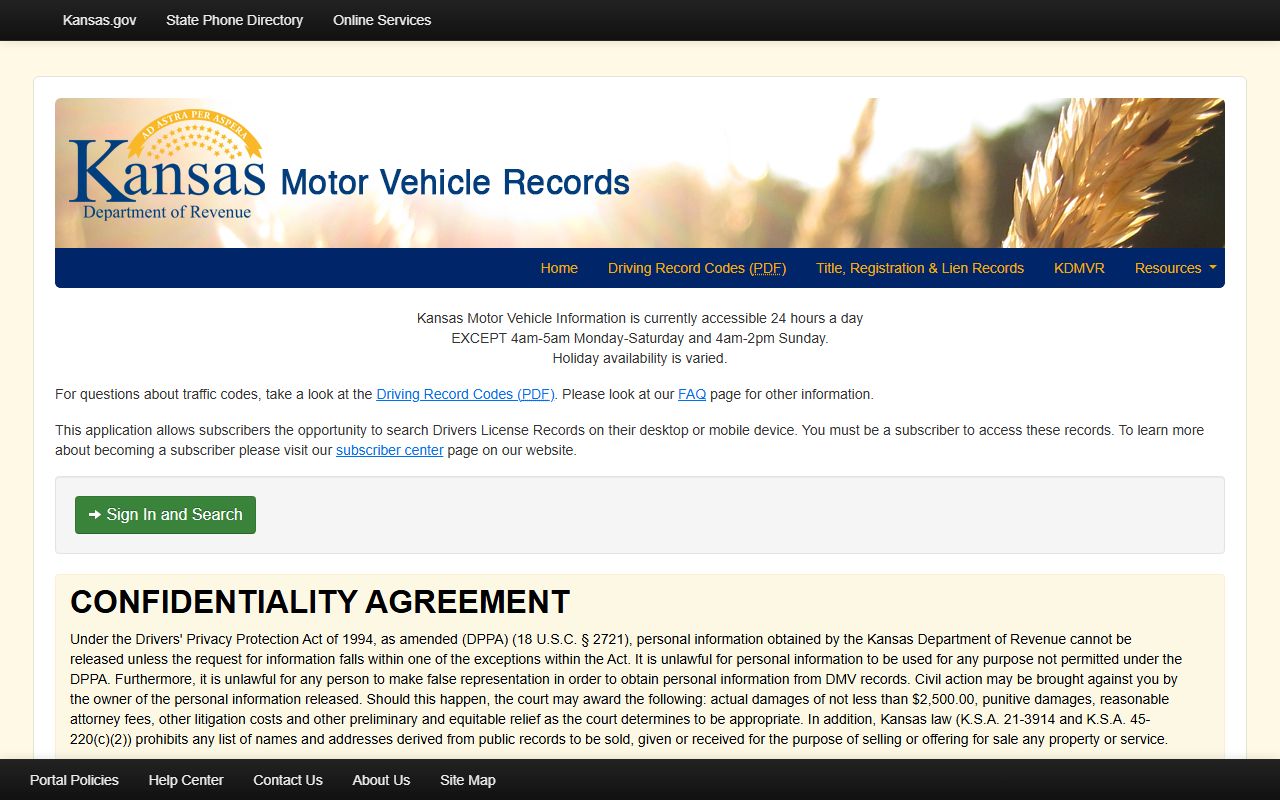 Scott County traffic court records Kansas motor vehicle records portal